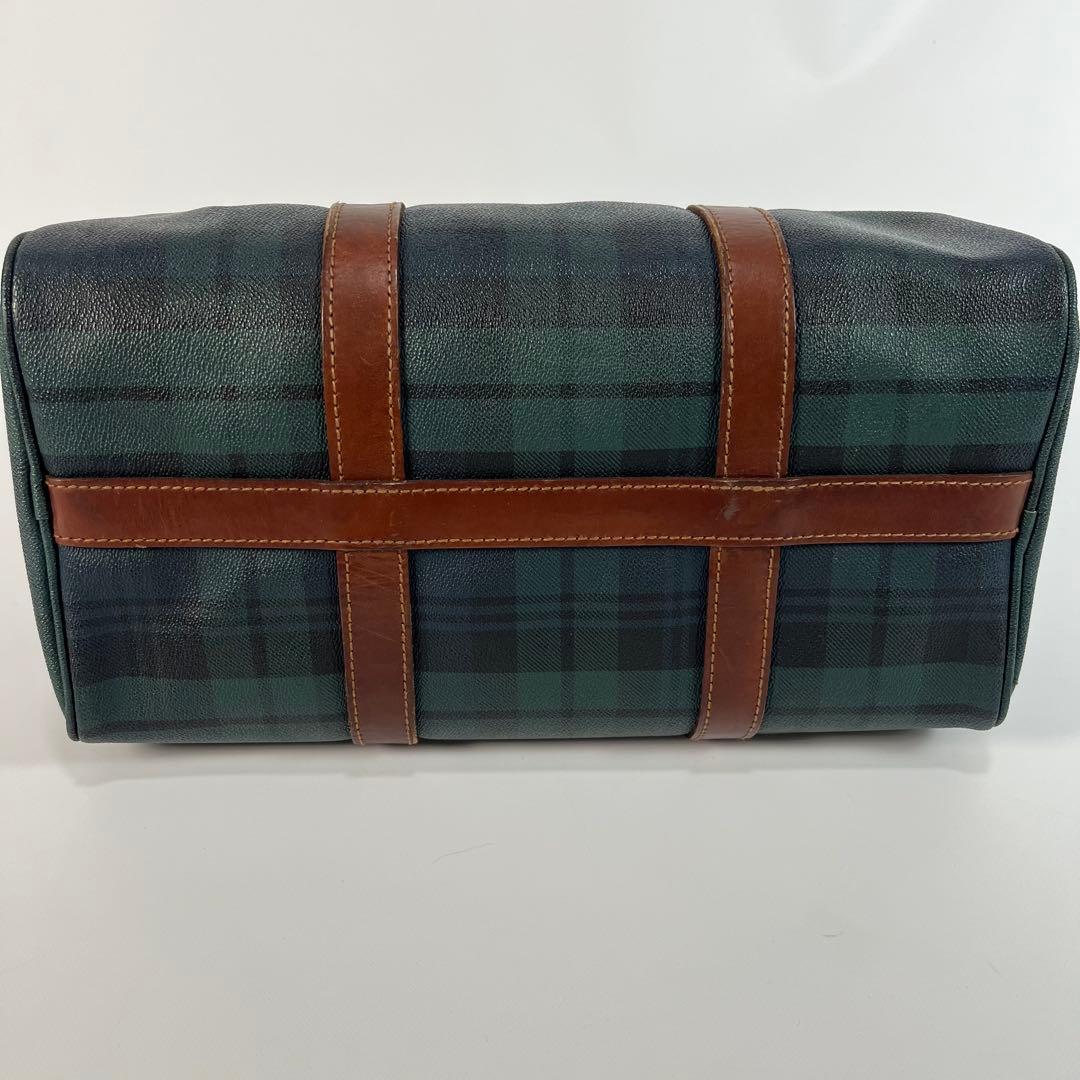 POLO RALPH LAUREN ボストンバッグ　チェック柄　PVC レザー