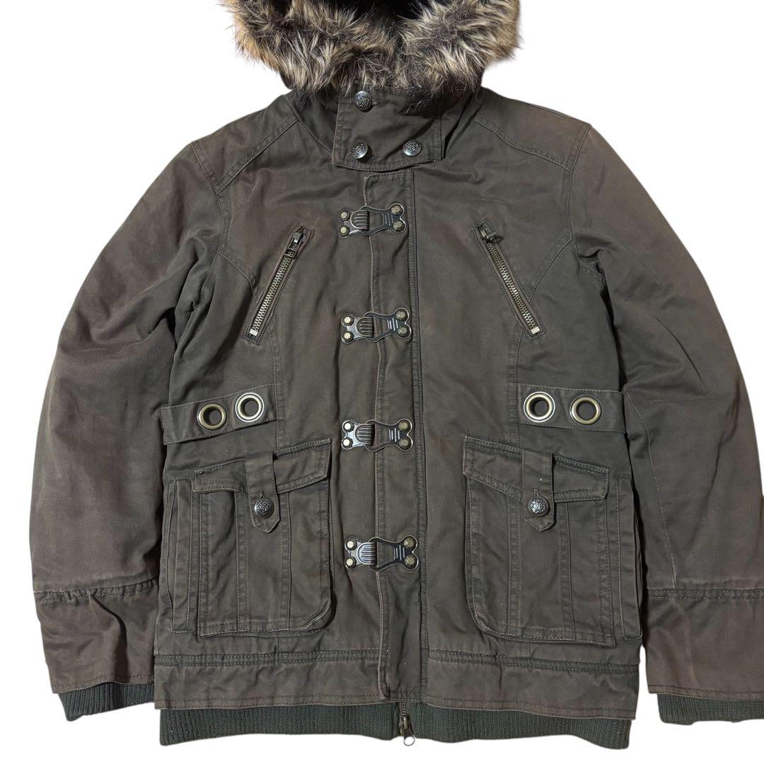 ジャケット・アウター archive fur grunge fireman coat fade