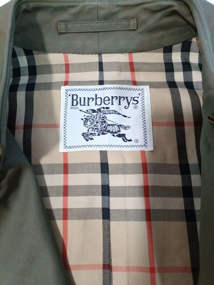 BURBERRYS トレンチコート ノバチェック マキシ丈 白タグ 玉虫色 L
