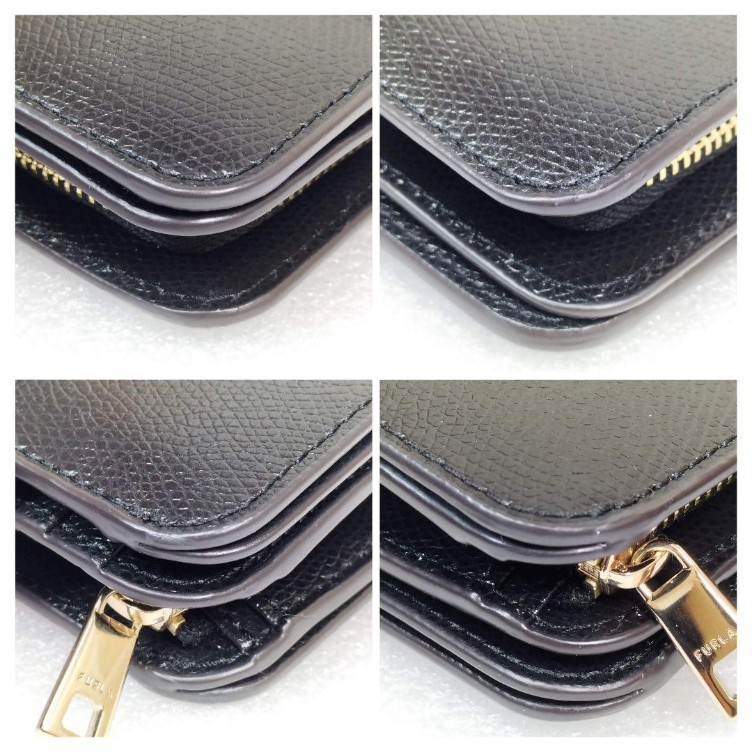 ✨美品✨ FURLA CameliaS 二つ折り財布 ブラック レザー 正規品