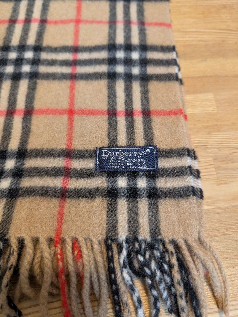 BURBERRY ノバチェック マフラー カシミヤ100%