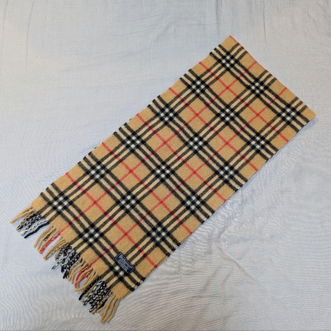BURBERRY ノバチェック マフラー カシミヤ100%