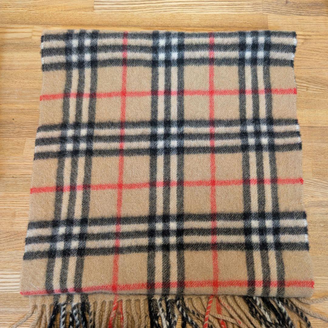 BURBERRY ノバチェック マフラー カシミヤ100%