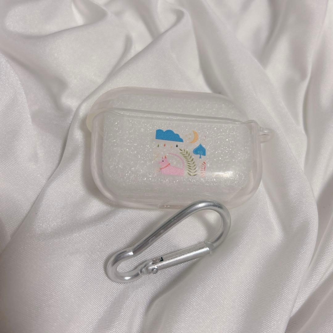 AirPods Pro ケース カバー エアーポッズカバー 北欧 花 フラワー