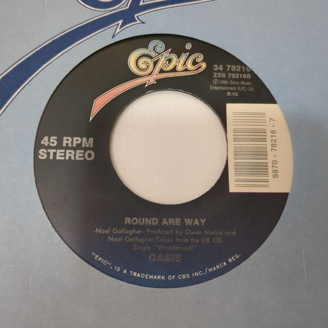 OASIS / WONDERWALL 7インチ レコード EPIC