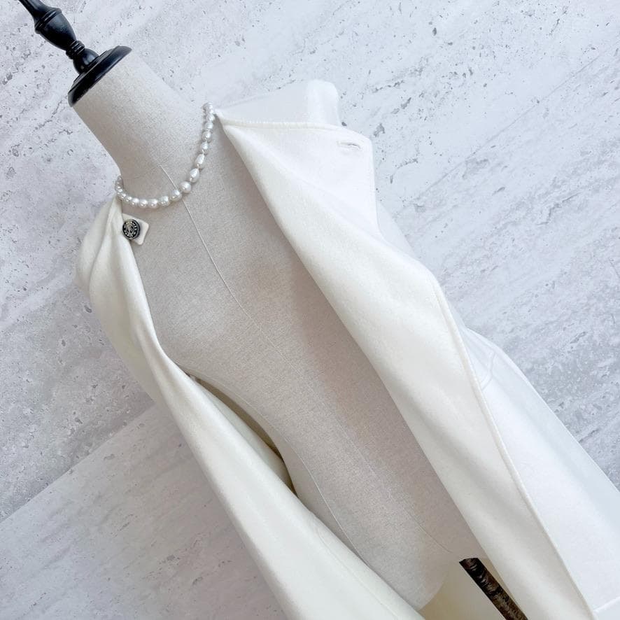 新品同様★HERMES★2025★カシミヤ★ベルト付★ジレ★コート