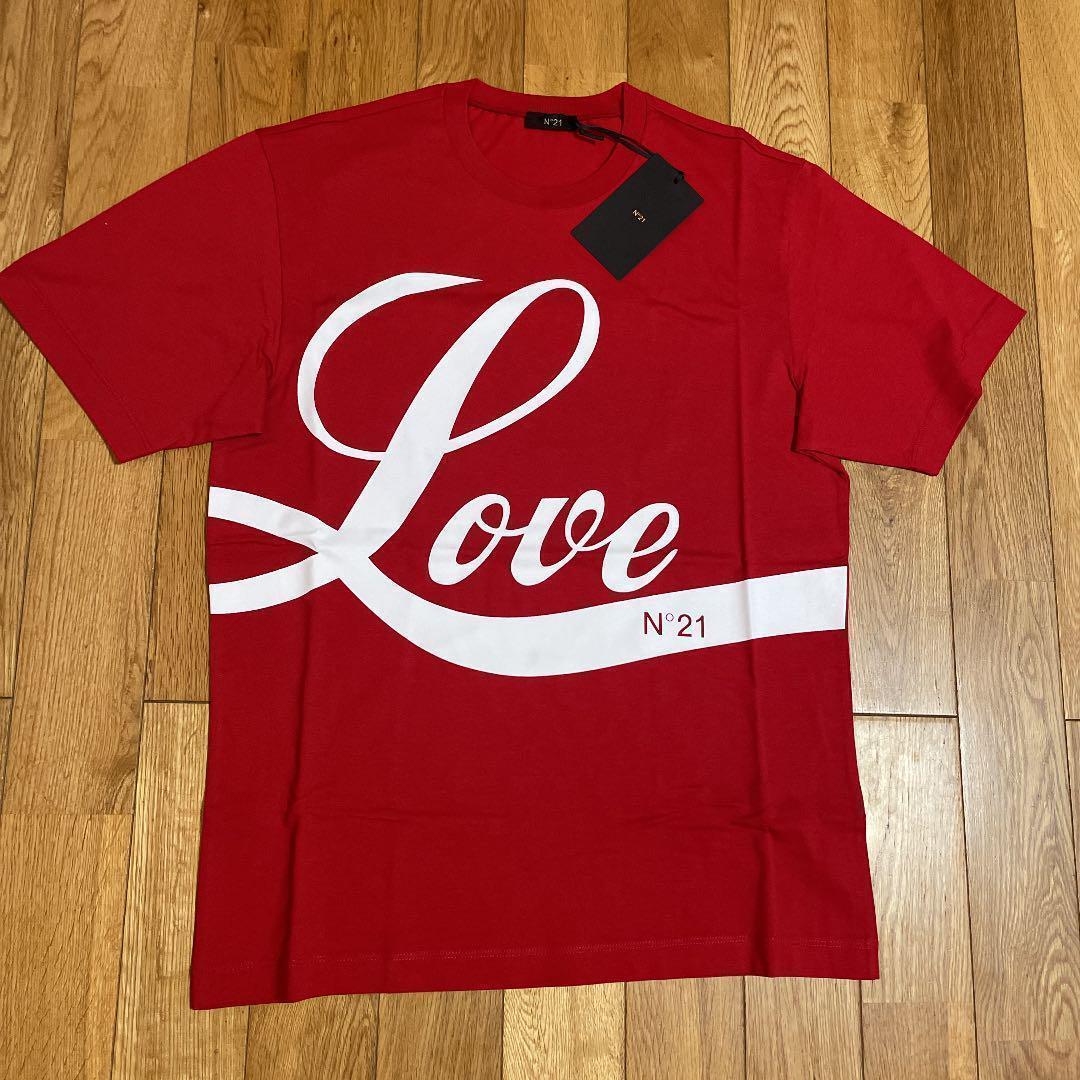 【新品未使用品】N°21ヌメロヴェントゥーノ✴︎LOVEロゴTシャツ