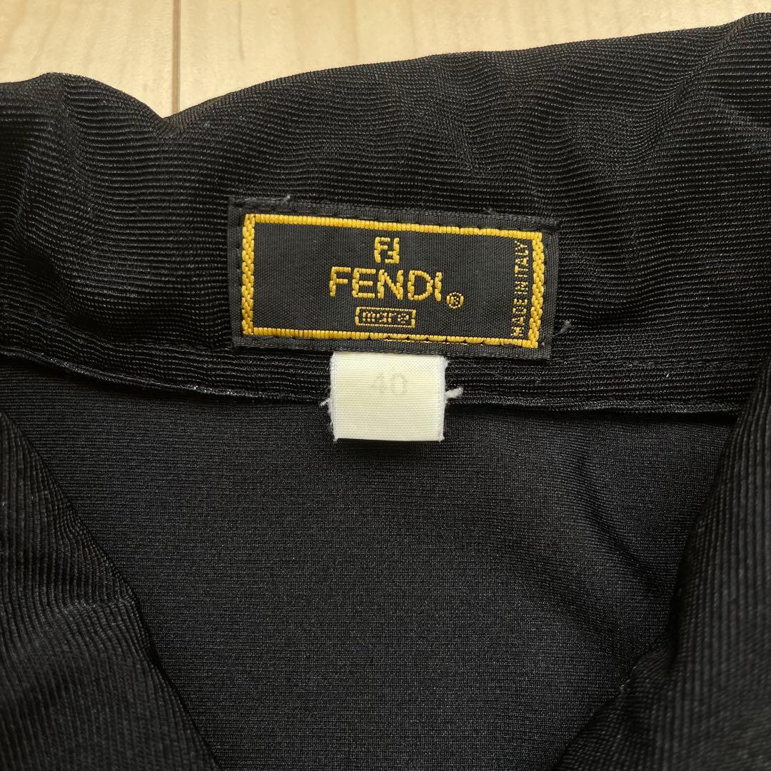 Fendi /クロップドポロシャツ /半袖トップス/ブラック 40/S