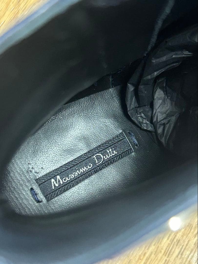 Massimo Dutti 本革ショートブーツ38 未使用