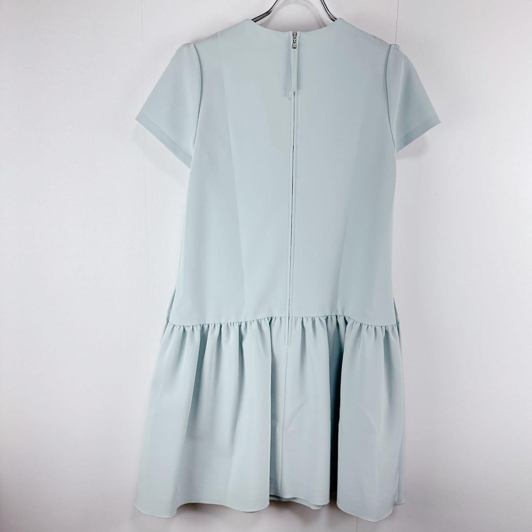 美品　フォクシーニューヨーク　サイズ38 半袖　ベルシェイプ　ワンピース　ドレス