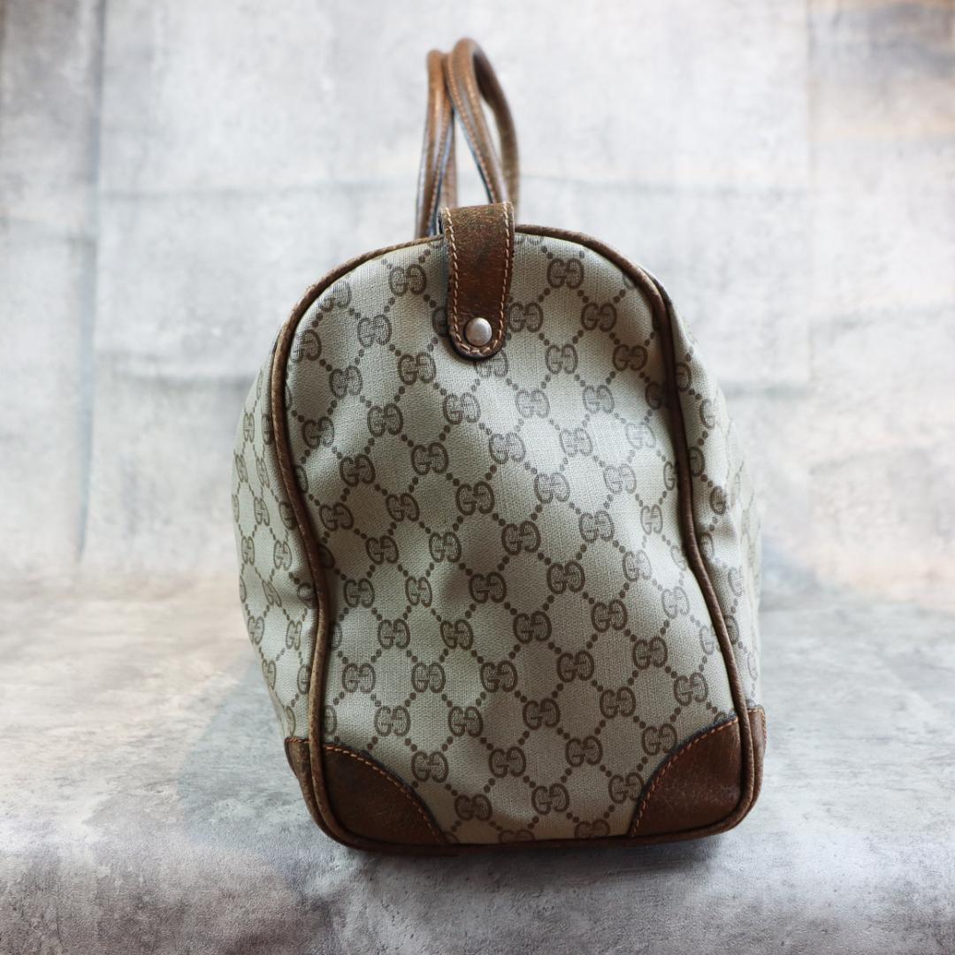 GUCCI グッチ GG柄 シェリーライン ボストンバッグ 大容量 ヴィンテージ