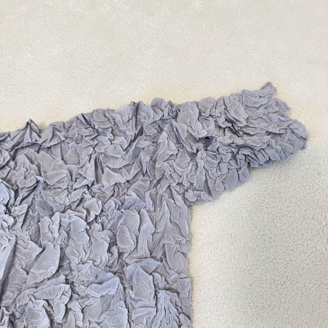 極美品✨ISSEY MIYAKE プリーツ　変形　立体　グレー　サイズ2