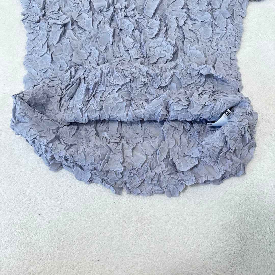 極美品✨ISSEY MIYAKE プリーツ　変形　立体　グレー　サイズ2