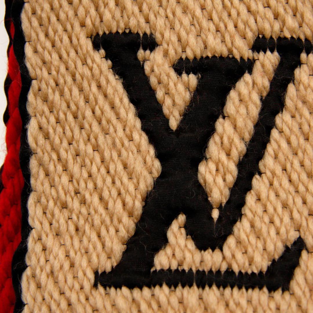 最終値下げLOUIS VUITTON マフラー モノグラムエシャルプ ロゴマニア
