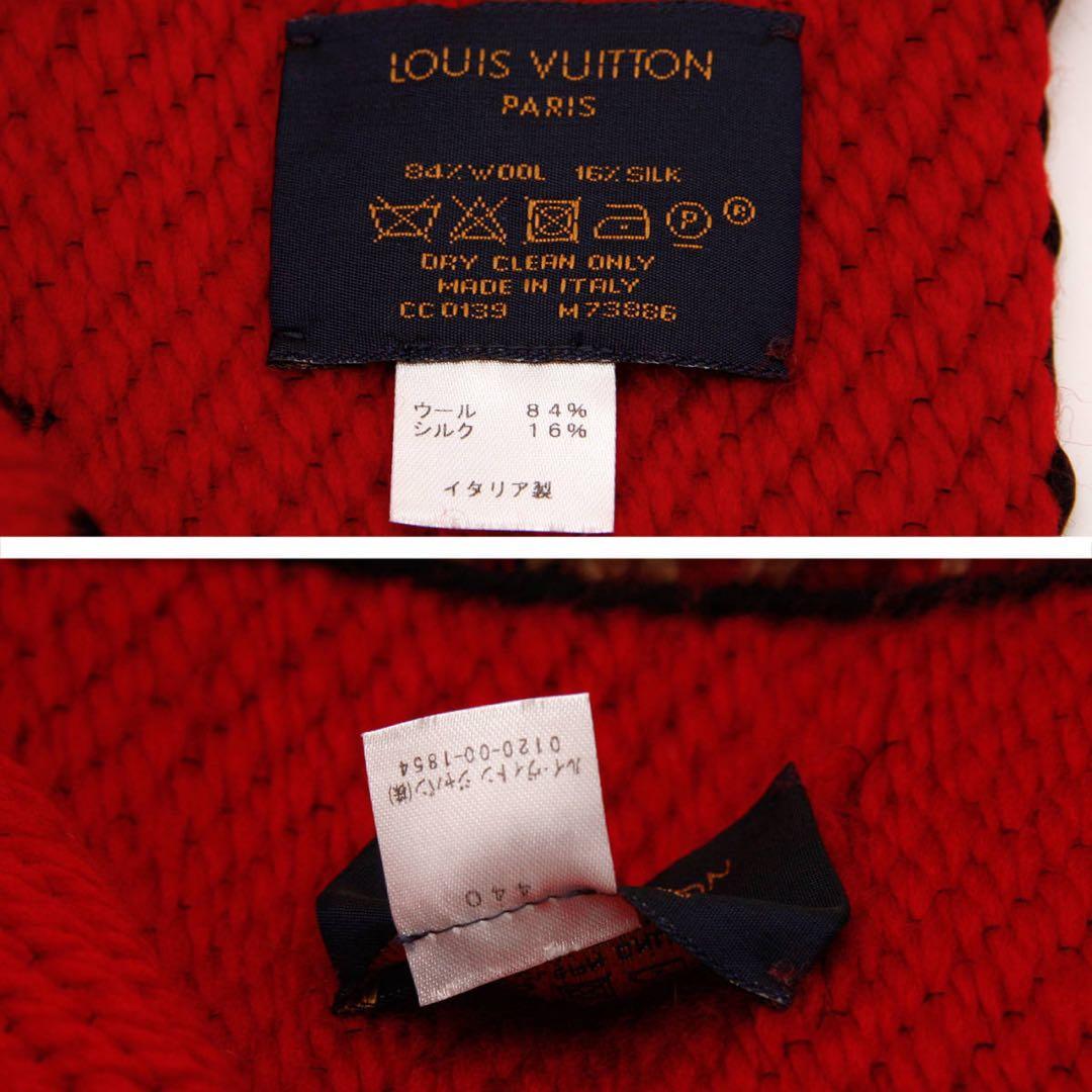 最終値下げLOUIS VUITTON マフラー モノグラムエシャルプ ロゴマニア