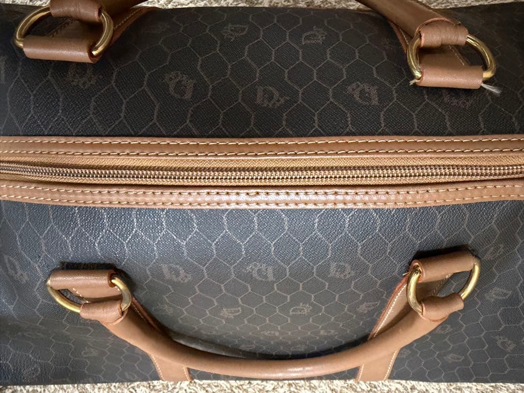 クリスチャンディオール ChristianDior ハニカム柄 ボストンバッグ