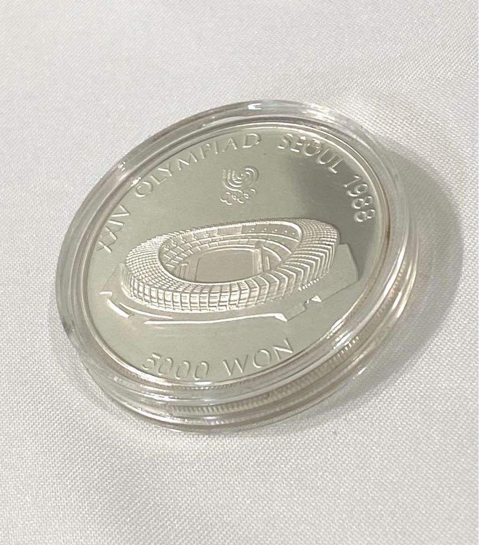レア　ソウルオリンピック記念　5000ウォン　プルーフ銀貨　SV925