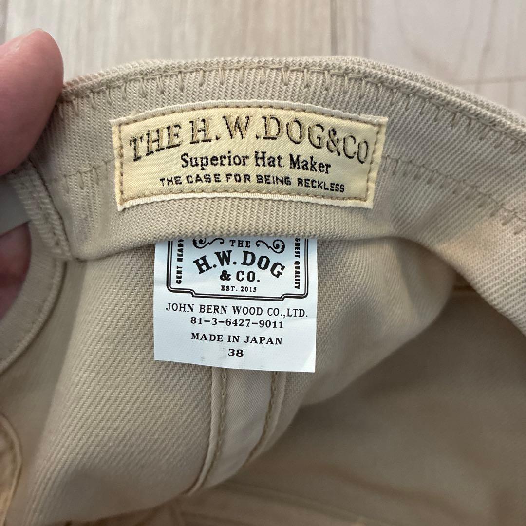 H.W.DOG & CO. ベージュ ワークキャップ