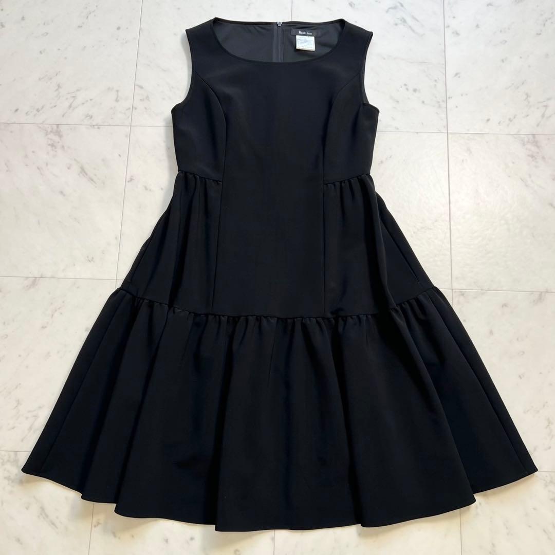 定価5万 Rene 2020年 ティアードドレス ワンピース ブラック 36