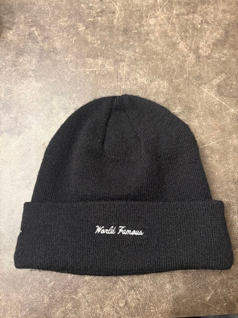 Supreme ニット帽 黒 box logo