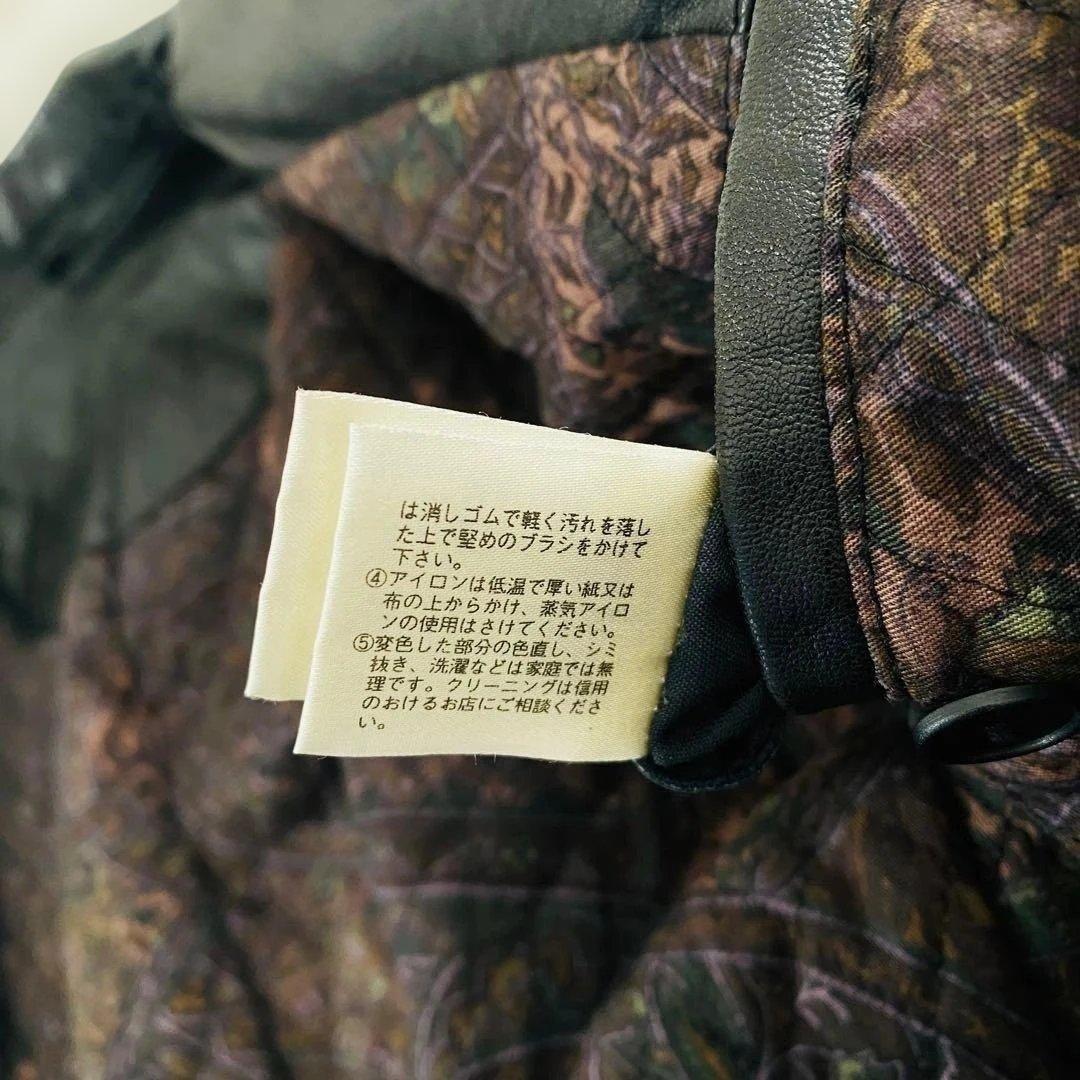 【 レア 】NINA RICCI レザー コート ライオン ボタン ロング 羊革