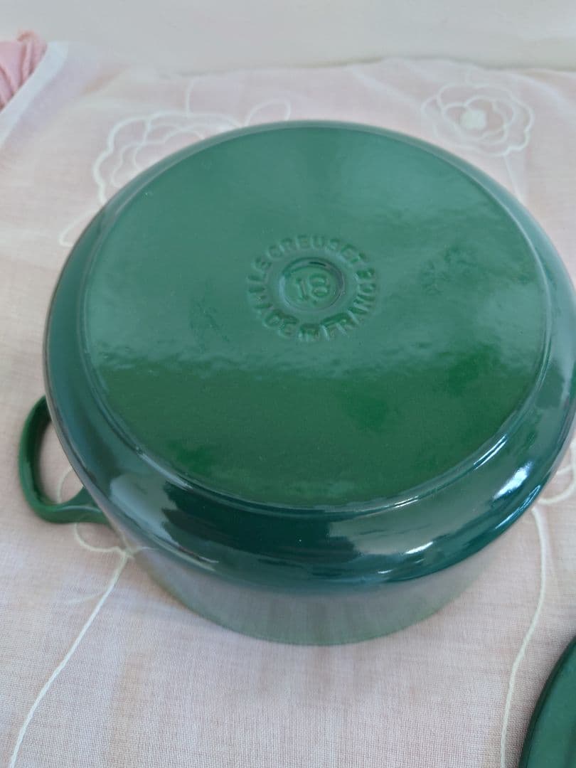 LE CREUSET　ル・クレーぜ　ココット　グリーン 18cm