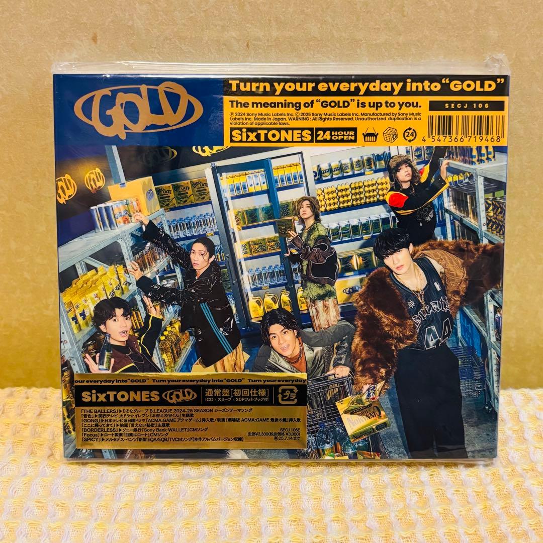 【購入者特典付き!】SixTONES アルバム GOLD 3形態