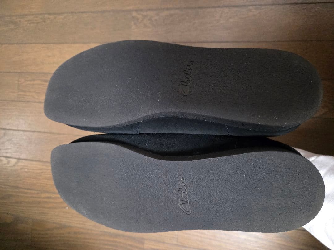 クラークス ワラビー ハイカット ブーツ 黒