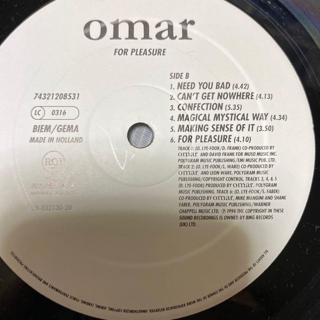 omar for pleasure レコード　美品
