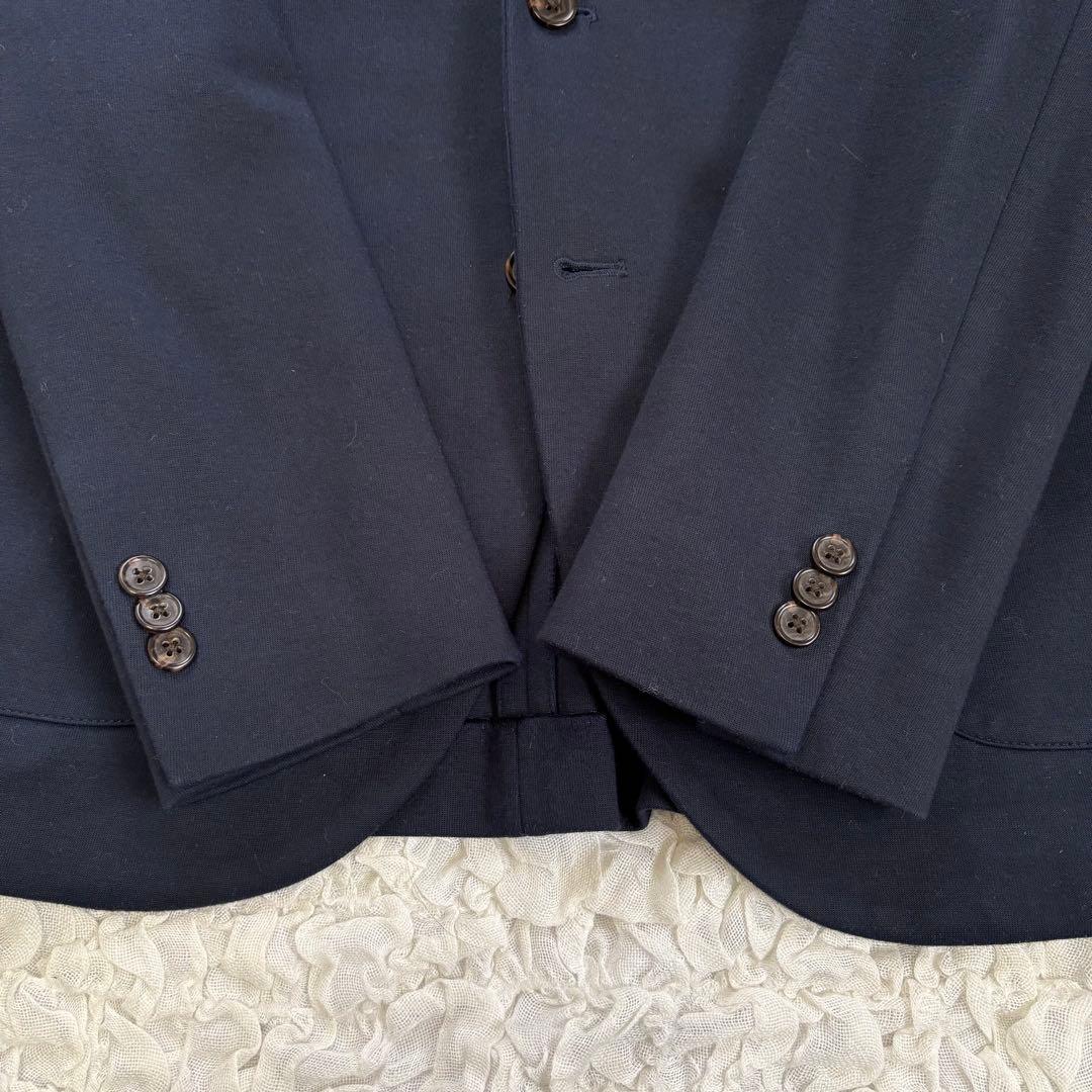 【極美品】ポロラルフローレン 近年モデル 段返り ジャージーブレザー 紺