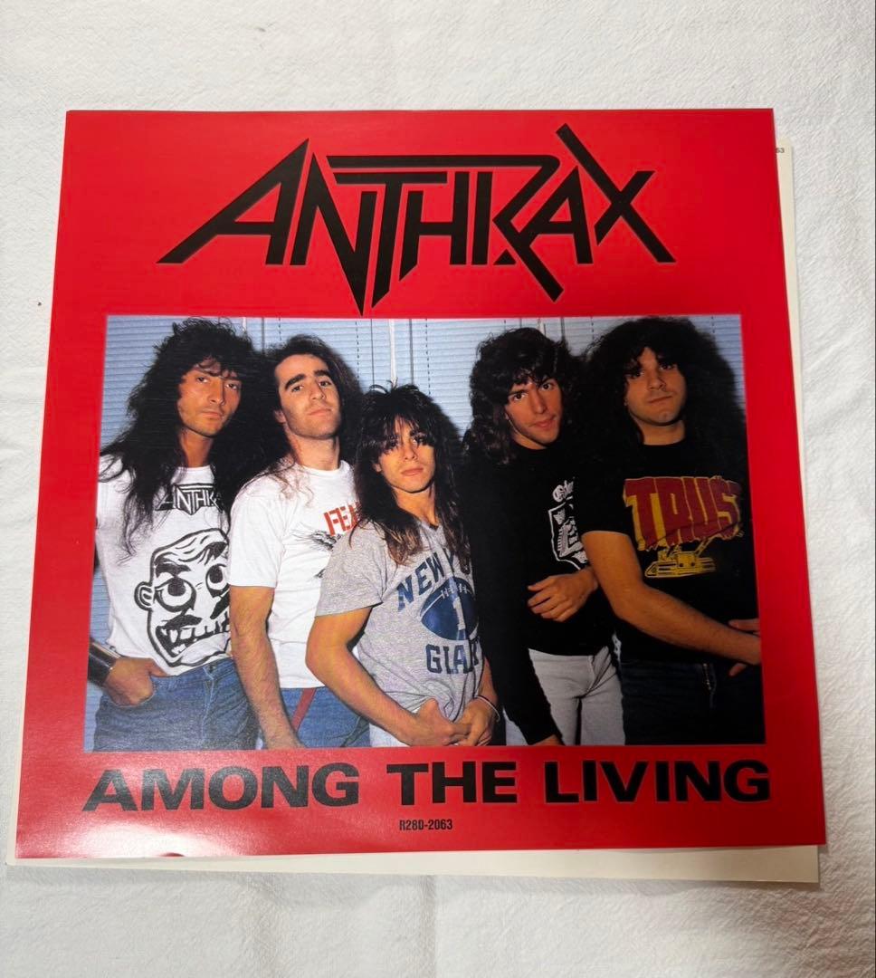 ANTHRAX / AMONG THE LIVING LP 帯付 日本盤