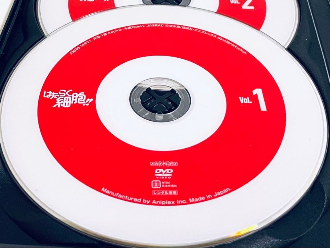 はたらく細胞!! 第２期　【全4巻】　レンタル版DVD 全巻セット　アニメ