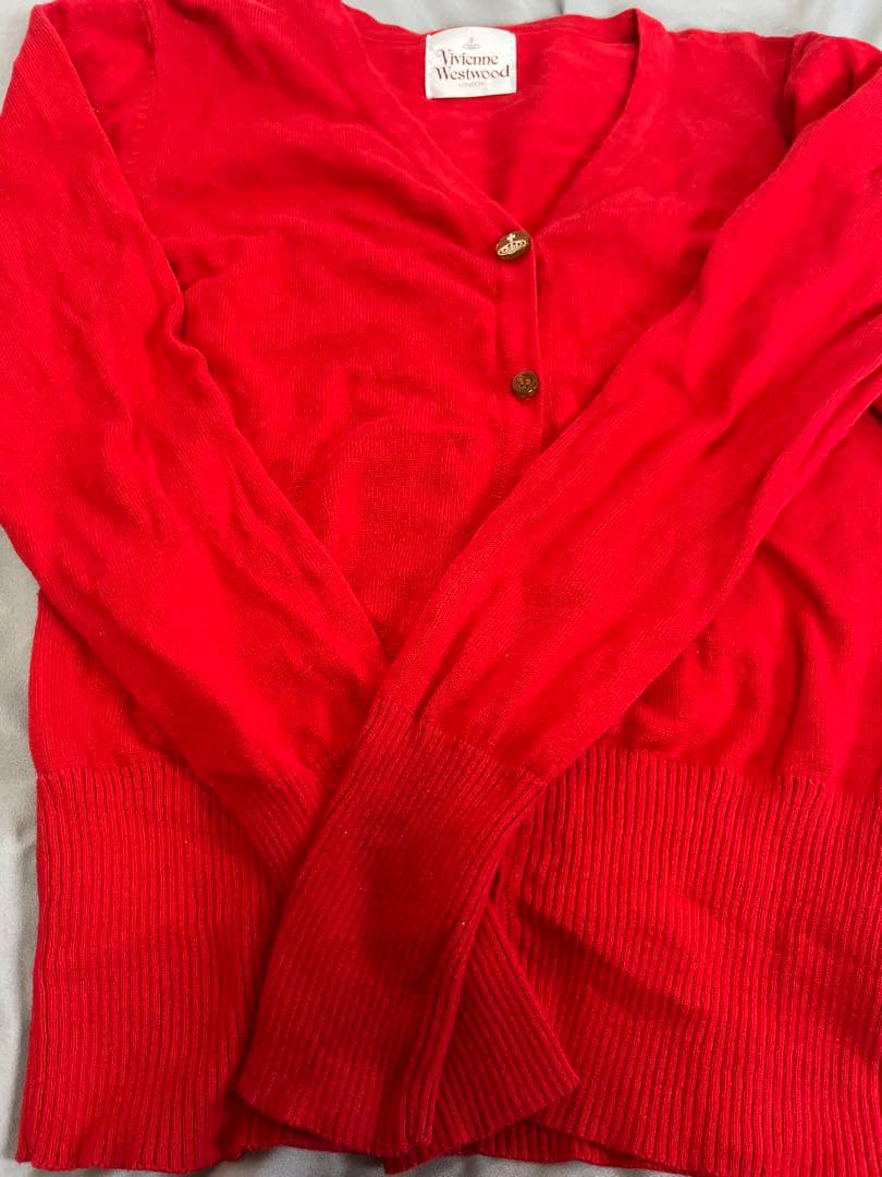 Vivienne Westwood 赤 カーディガン