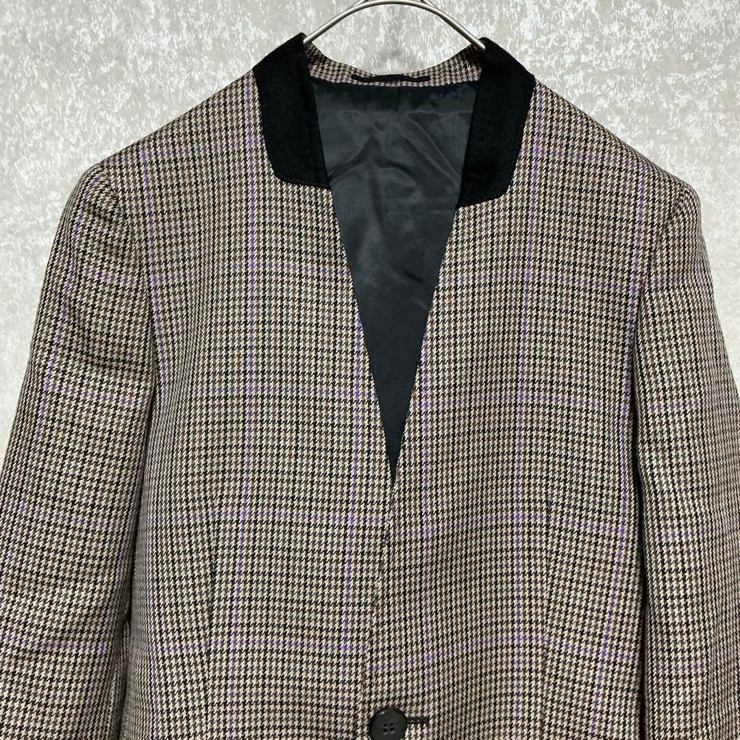 【極美品】BLAMINK　ブラミンク　チェック　ジャケット