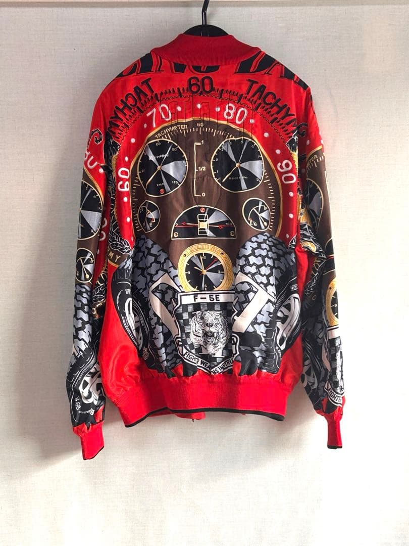 【美品】ジャンフランコフェレ　レーシングプリントジャケット