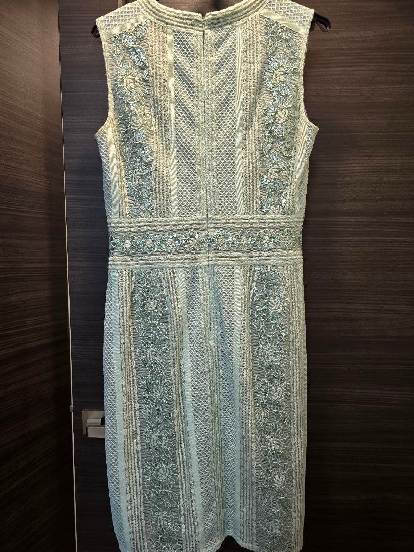 【週末限定】TADASHI SHOJI ミントグリーン ノースリーブ ワンピース