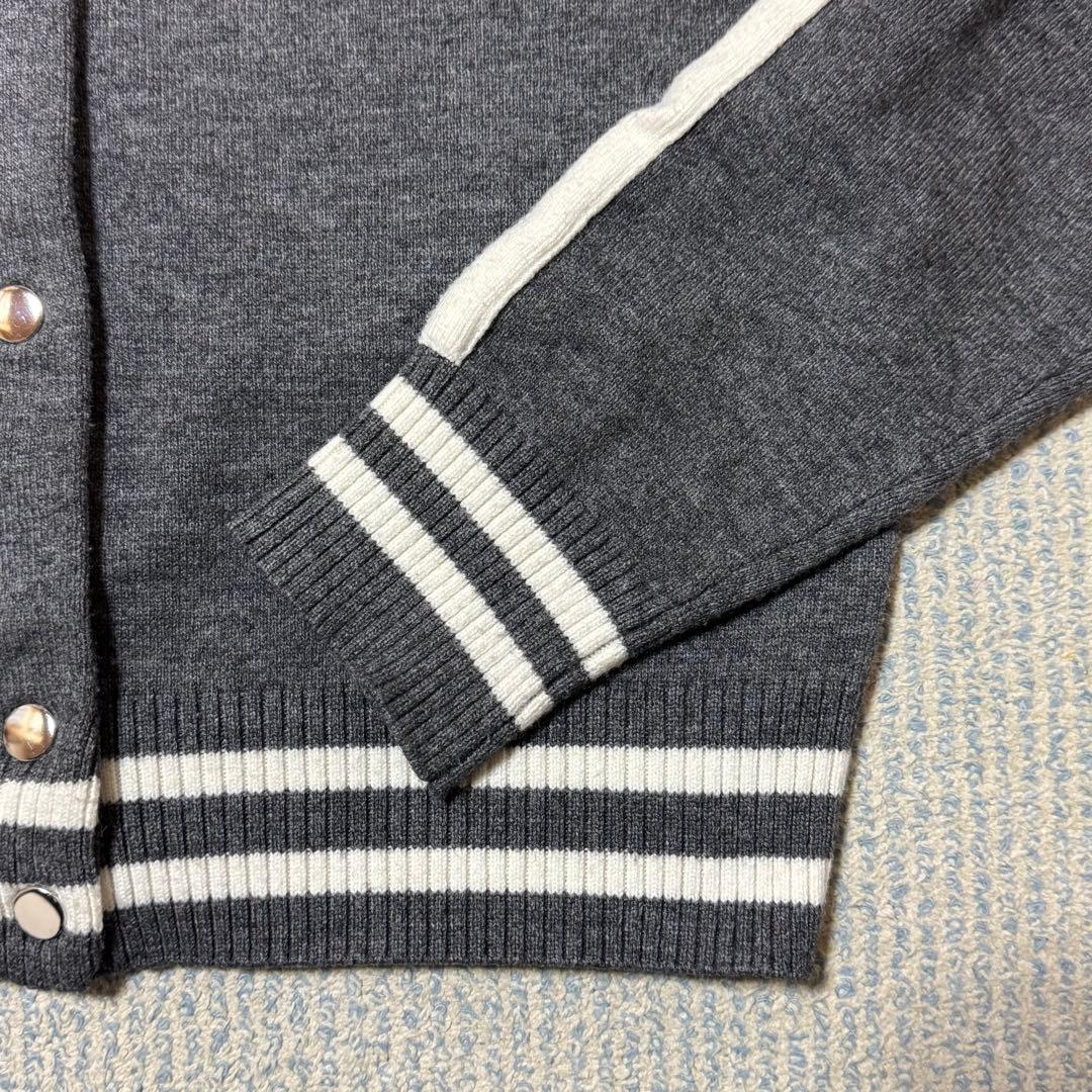 トップス bibiy TRACK CARDIGAN GRAY