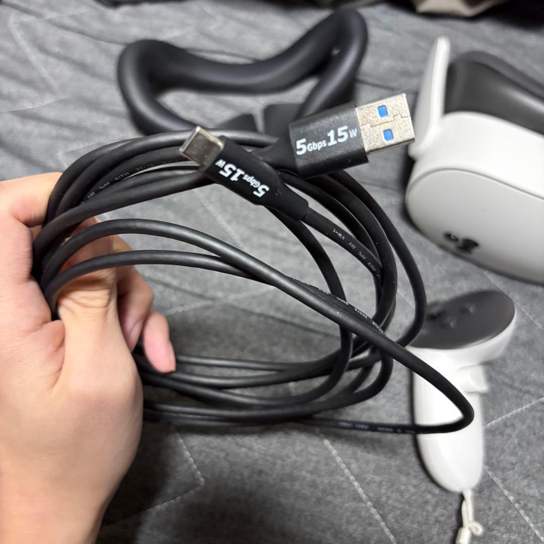 値下げ！ Quest3s Elite Strap PCVR用ケーブル