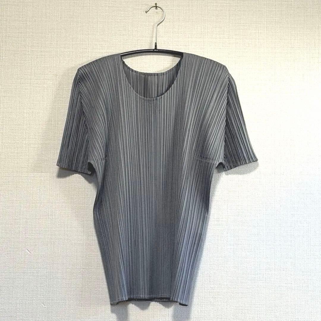 【最終価格・美品】PLEATS PLEASEプリーツプリーズ 半袖 グレー
