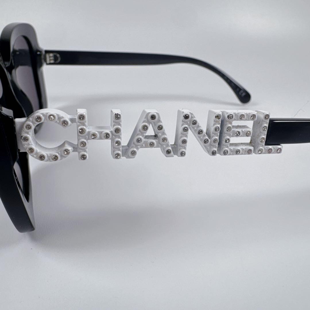CHANEL シャネル 5422B CC ラインストーン スクエア サングラス