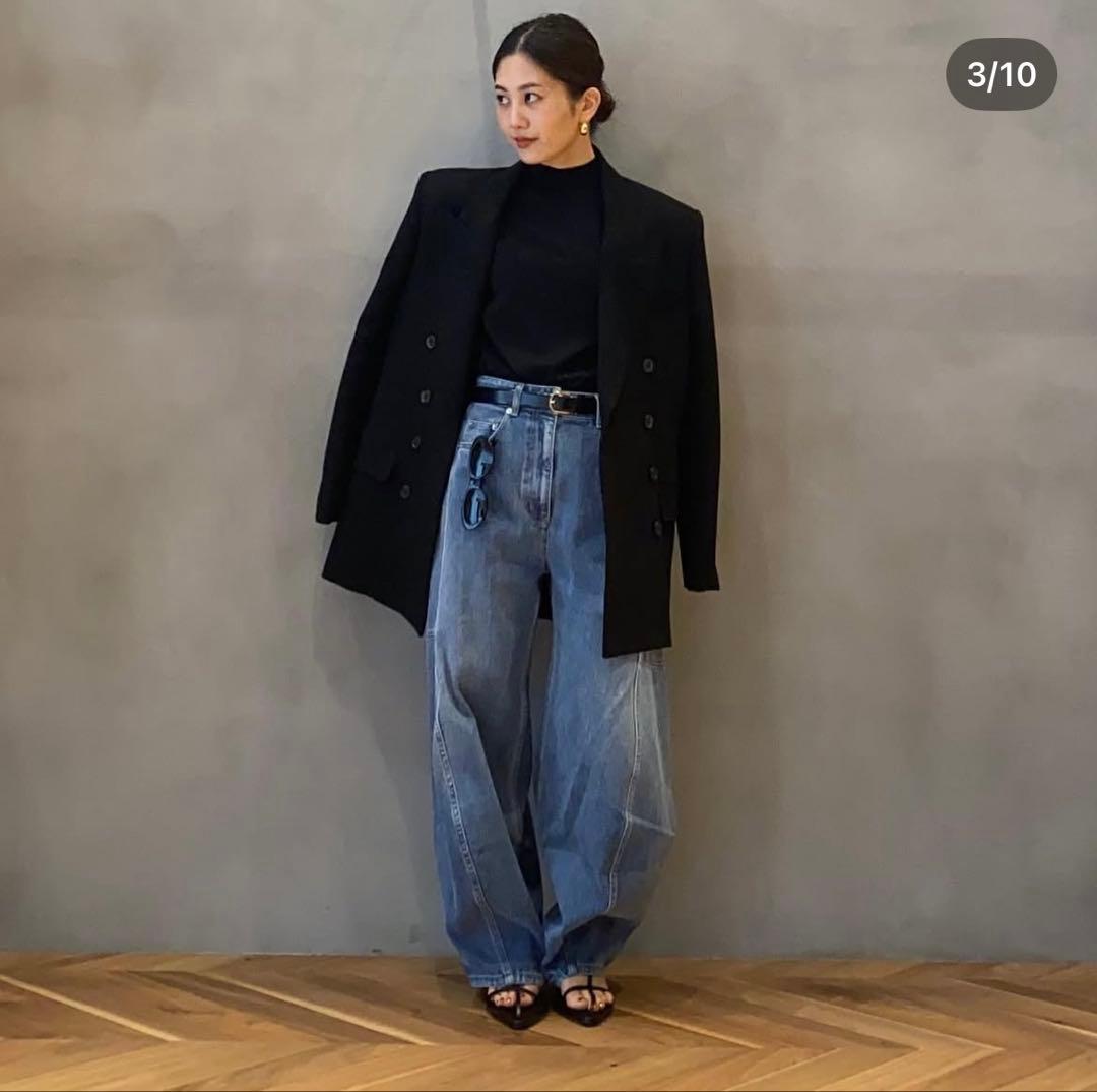 Deuxième Classe tibi ブラックデニム　25