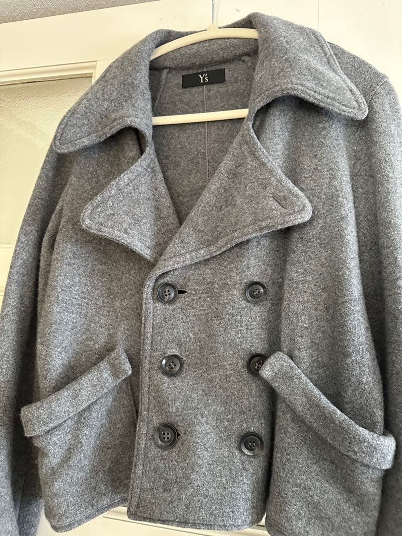 Y's Yohji Yamamoto ワイズ ヨウジヤマモト ウール ピーコート
