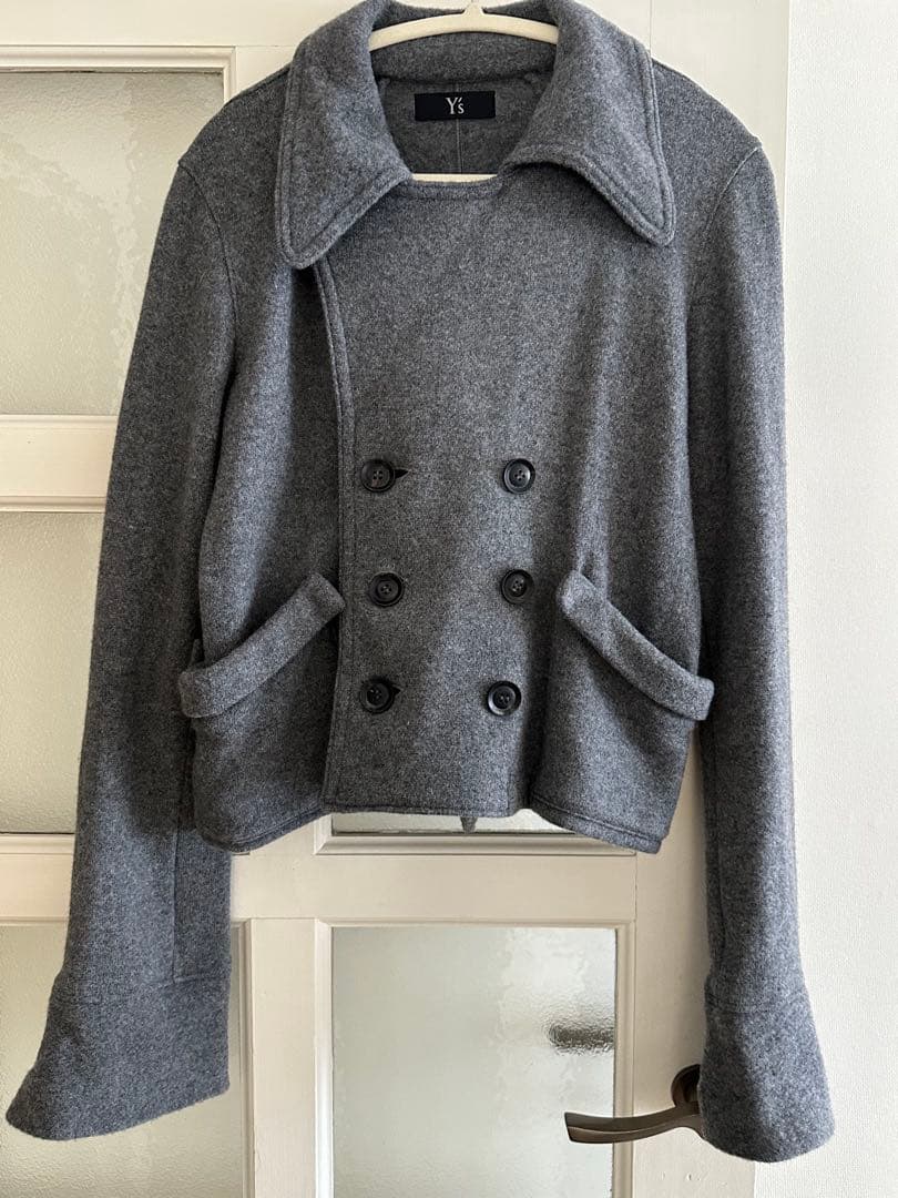 Y's Yohji Yamamoto ワイズ ヨウジヤマモト ウール ピーコート