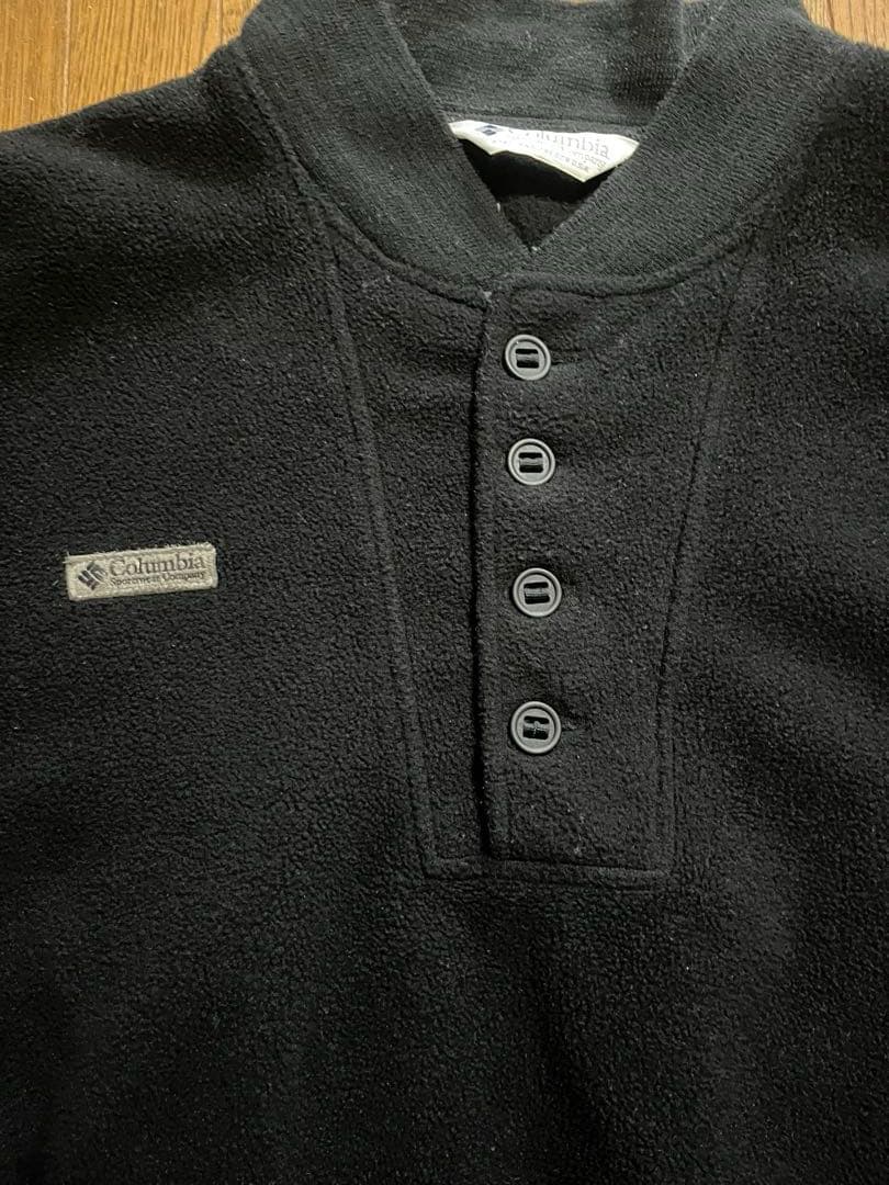 Columbia 黒 フリース made in USA