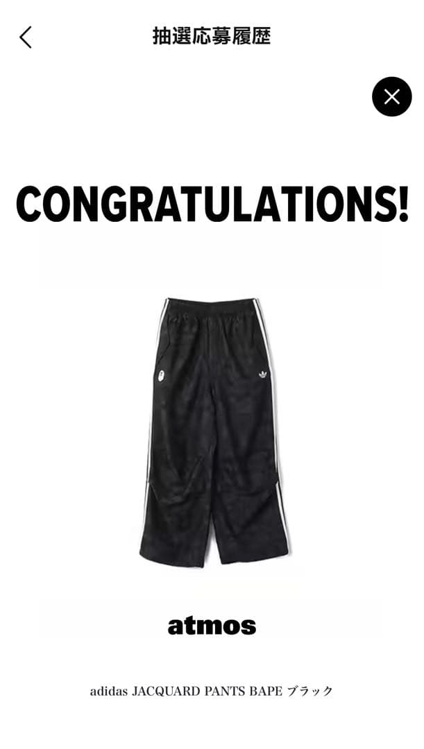 パンツ A BATHING APE x adidas CamoJacquardPants