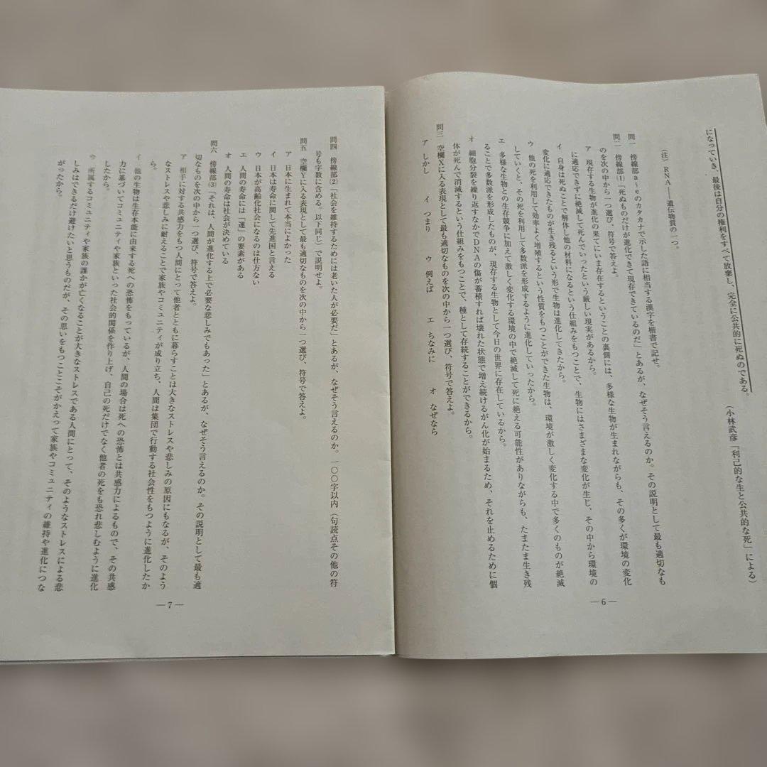 【書き込みなし】 2024年 6月 第1回 高3 駿台全国模試 国数英地歴公民