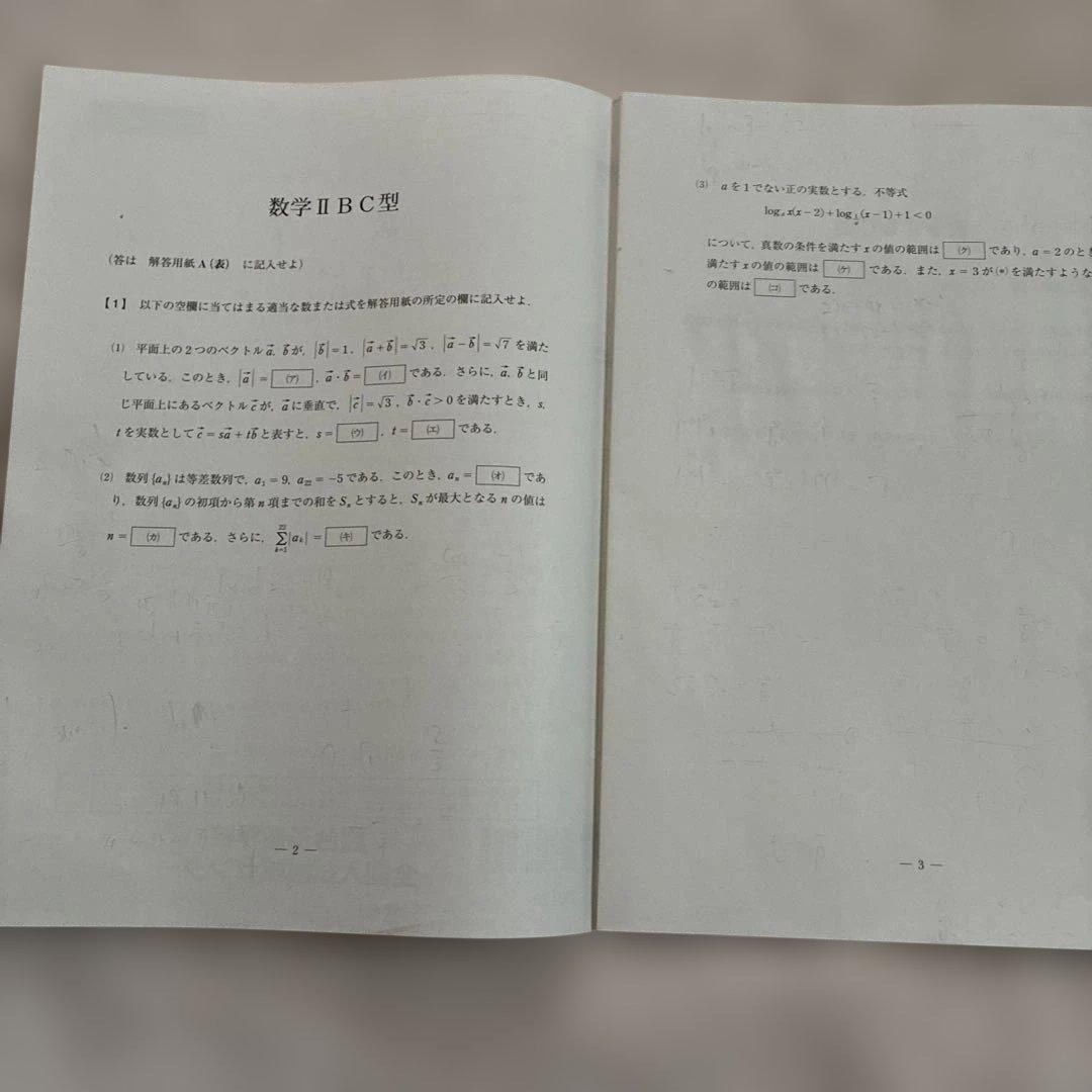 【書き込みなし】 2024年 6月 第1回 高3 駿台全国模試 国数英地歴公民