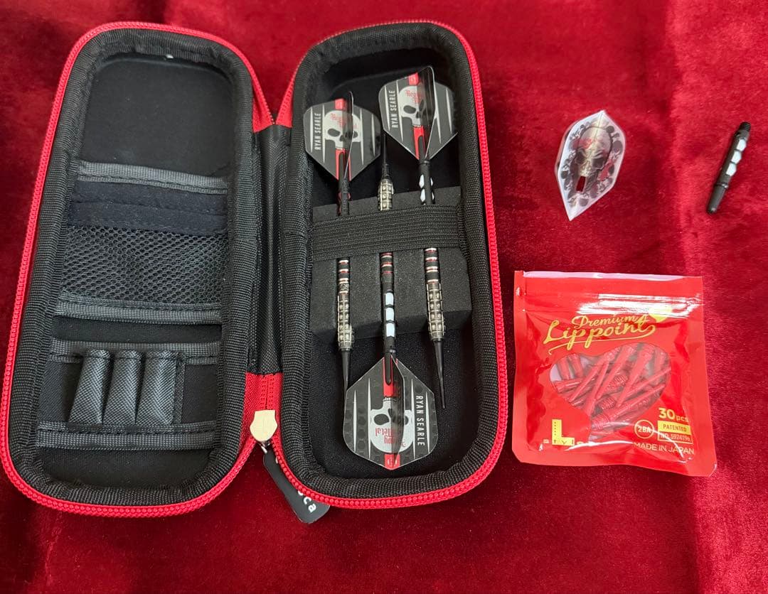 ハローズ ライアンサール選手モデル ダーツ 20g ケース.シャフトフライト付き