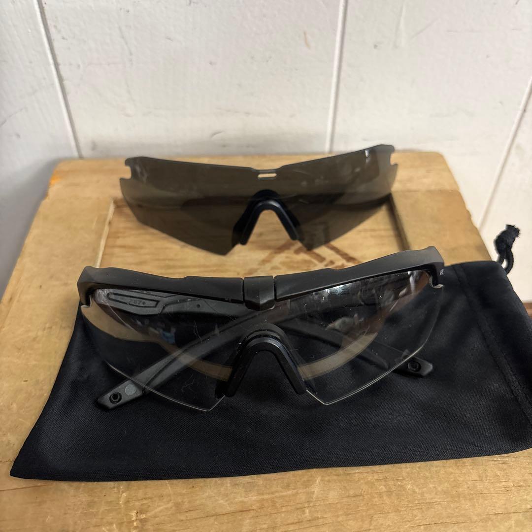 米軍　実物　ESS CROSSBOW ブラック　クリアレンズ　セット