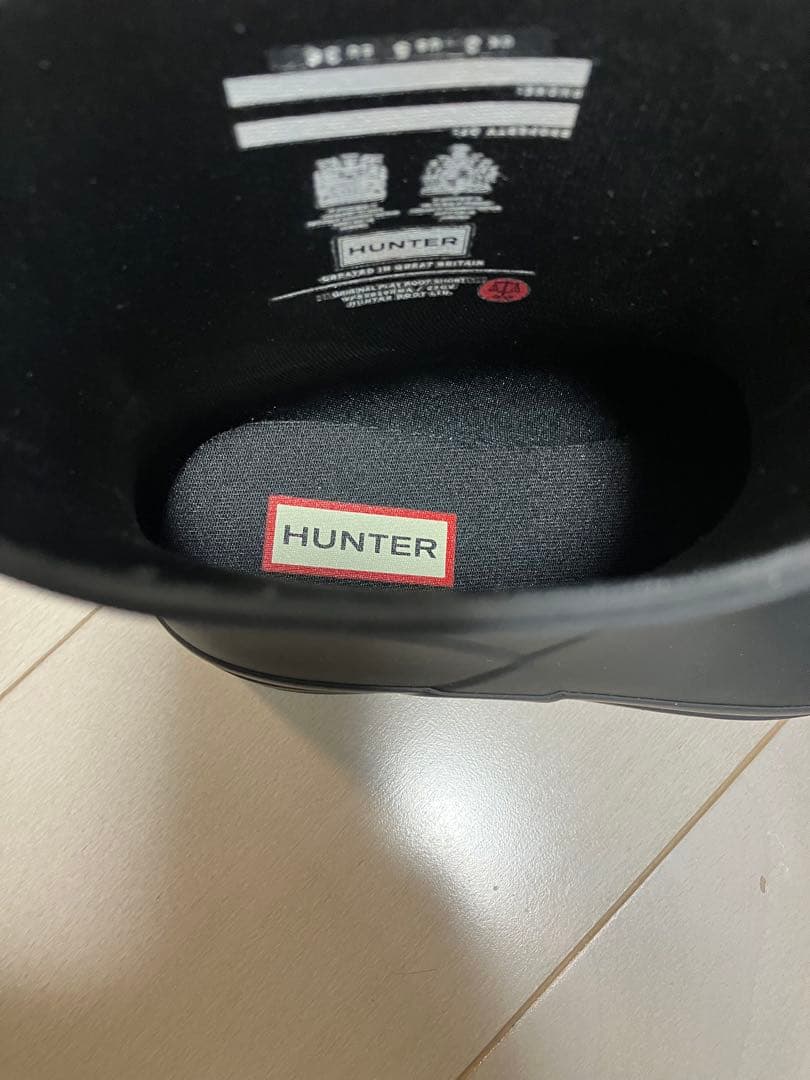 Hunterハンターレインブーツブラック黒UK3２２センチ２３センチ新品長靴